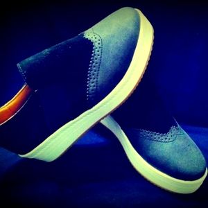 💥WINGTIP - Unbranded Partial Suede Comfortable Sponge Sole Wingtip Size 8 Shoes